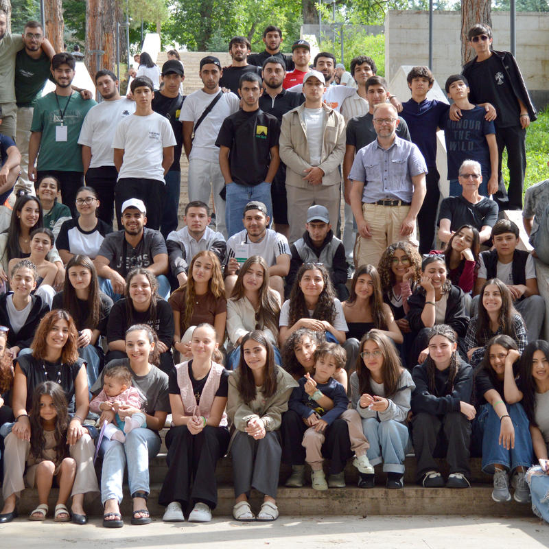Crossroads students group photo